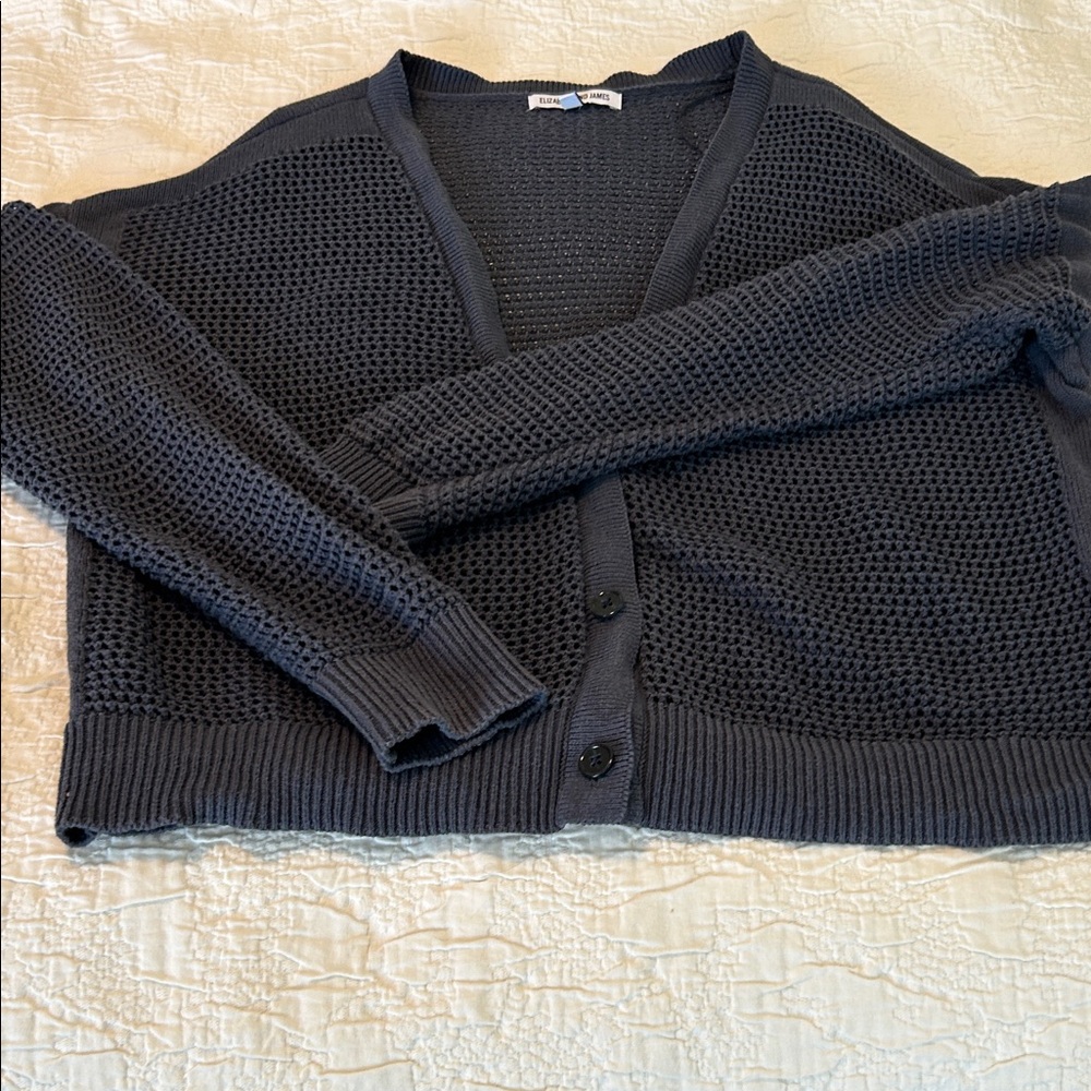 Elizabeth and James Blue light knit sweater Size XL